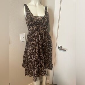 Dress small butterfly print—-